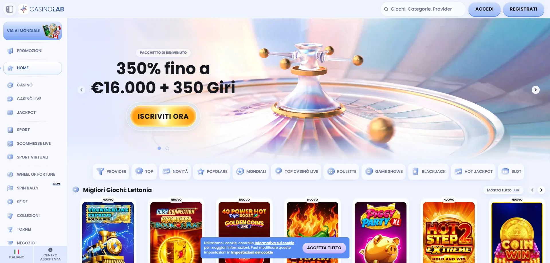 Programma fedelt&agrave; VIP di Casinolab Casino &mdash; livelli e vantaggi